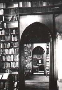Interiér Slovanské knihovny v Místodržitelském letohrádku
