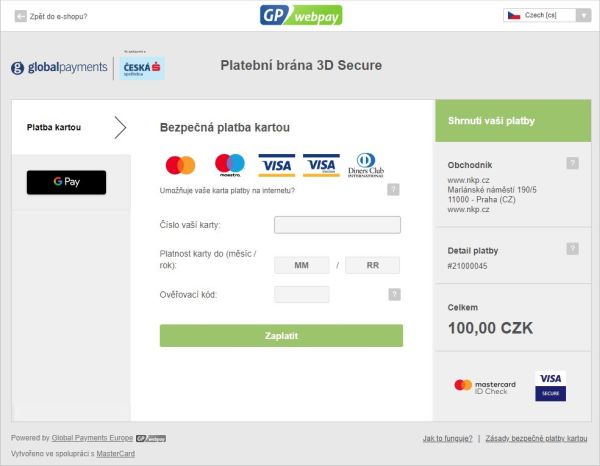 GP webpay