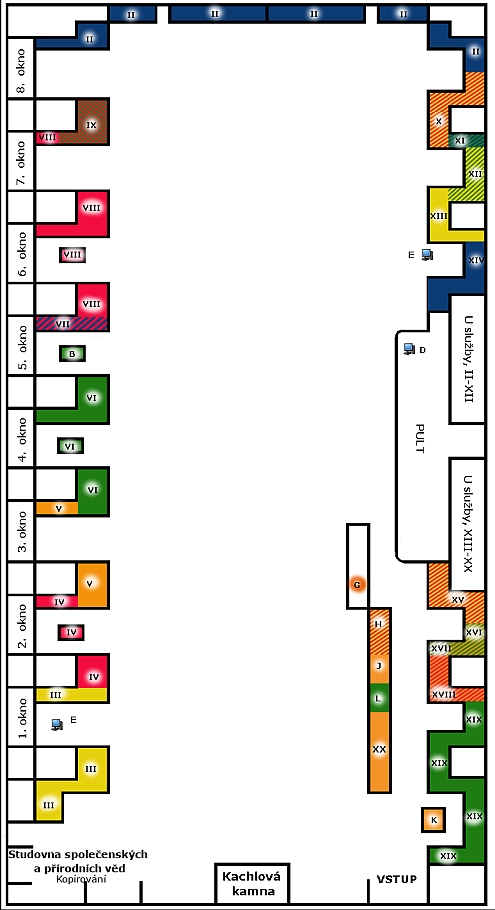 Všeobecná studovna - systematické třídění